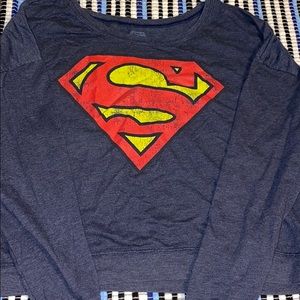 Superman crop pullover